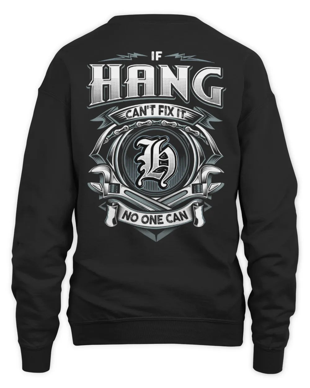 HANG AP81-K4-626 - Personalized Ahmed Quote Apparel “If Ahmed Can't Fix It, No One Can” - Unisex Sweatshirt - Black
