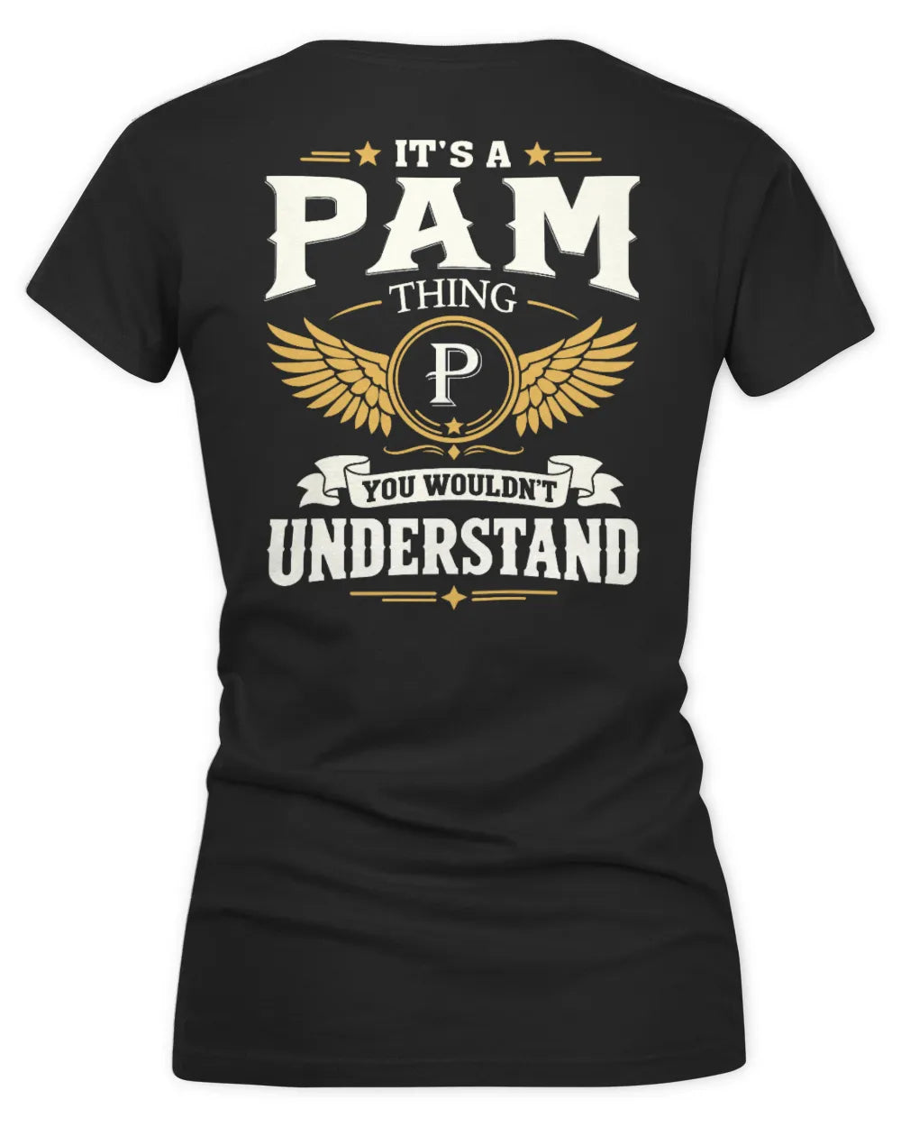 PAM KT06-M008 It’s a [NAME] Thing – You Wouldn’t Understand | Personalized Vintage T-Shirt - Women's V-Neck T-Shirt - Black