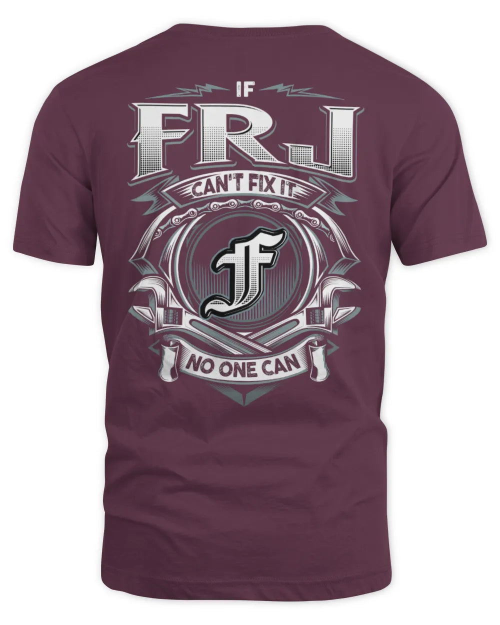 FRJ AP81-K4-626 - Personalized Ahmed Quote Apparel “If Ahmed Can't Fix It, No One Can” - Unisex Standard T-Shirt - Maroon