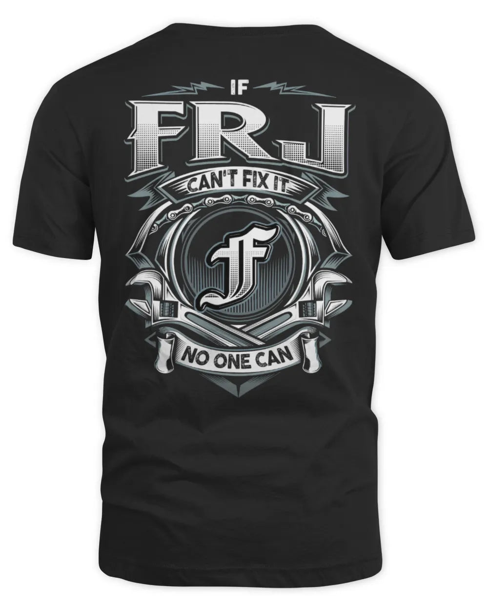 FRJ AP81-K4-626 - Personalized Ahmed Quote Apparel “If Ahmed Can't Fix It, No One Can” - Unisex Standard T-Shirt - Black