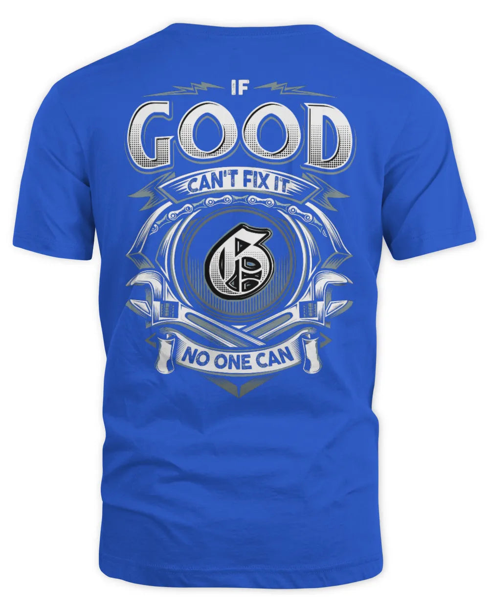 GOOD AP81-K4-626 - Personalized Ahmed Quote Apparel “If Ahmed Can't Fix It, No One Can” - Unisex Standard T-Shirt - Royal