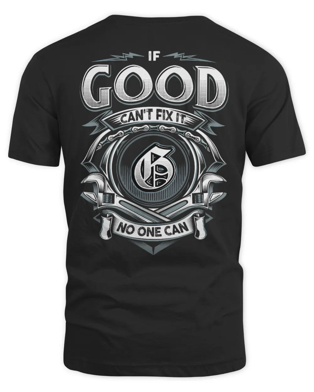 GOOD AP81-K4-626 - Personalized Ahmed Quote Apparel “If Ahmed Can't Fix It, No One Can” - Unisex Standard T-Shirt - Black