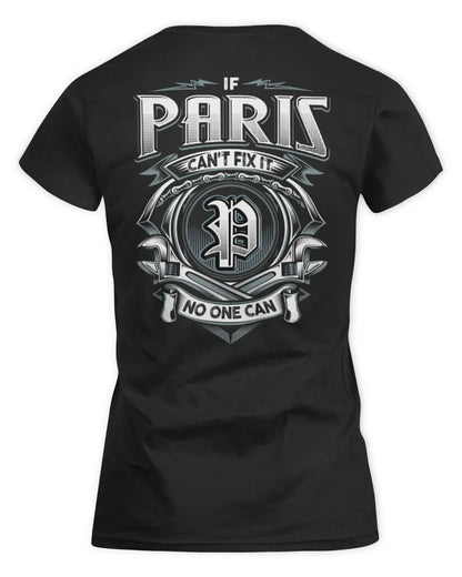PARIS AP81-K4-626 - Personalized Ahmed Quote Apparel “If Ahmed Can't Fix It, No One Can” - Women's Standard T-Shirt - Black