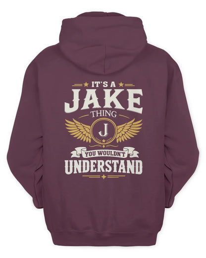 JAKE KT06-M008 It’s a [NAME] Thing – You Wouldn’t Understand | Personalized Vintage T-Shirt - Unisex Hoodie - Maroon
