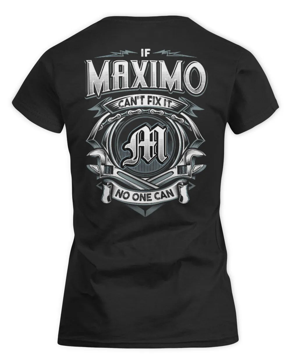 MAXIMO AP81-K4-626 - Personalized Ahmed Quote Apparel “If Ahmed Can't Fix It, No One Can” - Women's Standard T-Shirt - Black