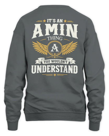 AMIN KT06-M008 It’s a [NAME] Thing – You Wouldn’t Understand | Personalized Vintage T-Shirt - Unisex Sweatshirt - Charcoal