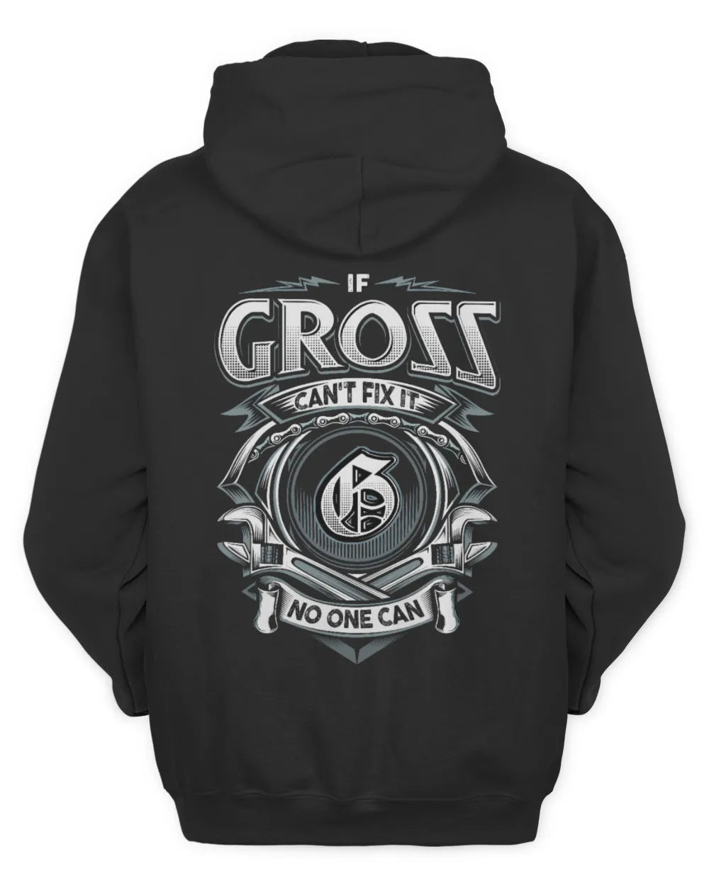 GROSS AP81-K4-626 - Personalized Ahmed Quote Apparel “If Ahmed Can't Fix It, No One Can” - Unisex Hoodie - Black
