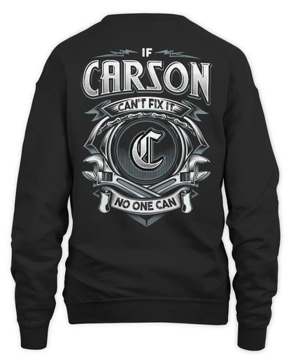 CARSON AP81-K4-626 - Personalized Ahmed Quote Apparel “If Ahmed Can't Fix It, No One Can” - Unisex Sweatshirt - Black