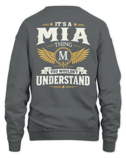 MIA KT06-M008 It’s a [NAME] Thing – You Wouldn’t Understand | Personalized Vintage T-Shirt - Unisex Sweatshirt - Charcoal