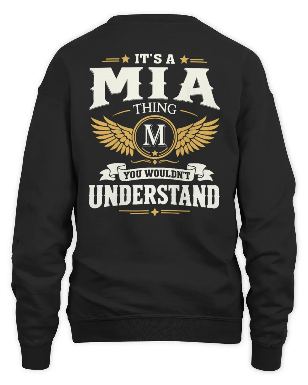 MIA KT06-M008 It’s a [NAME] Thing – You Wouldn’t Understand | Personalized Vintage T-Shirt - Unisex Sweatshirt - Black