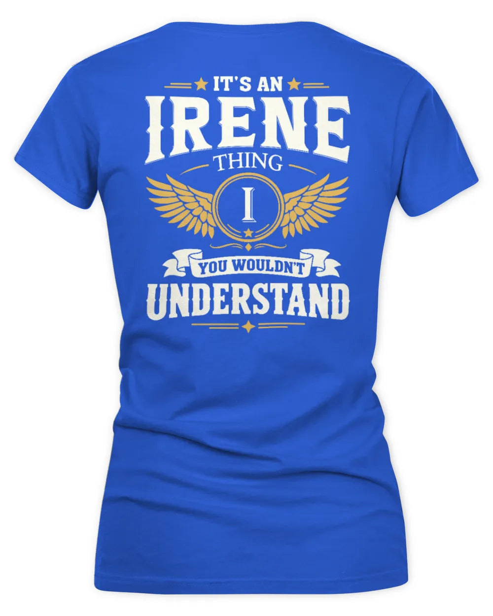 IRENE KT06-M008 It’s a [NAME] Thing – You Wouldn’t Understand | Personalized Vintage T-Shirt - Women's V-Neck T-Shirt - Royal