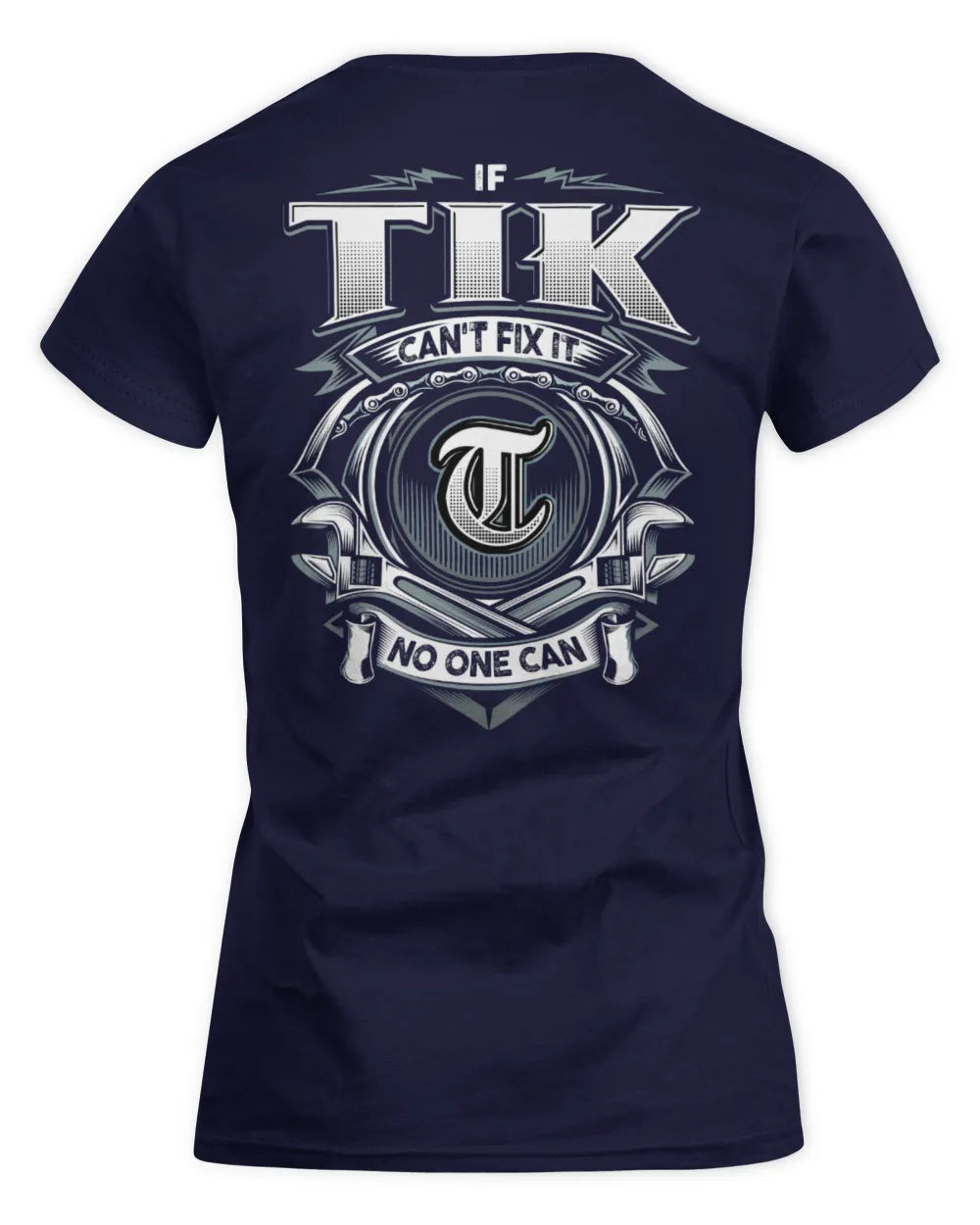 TIK AP81-K4-626 - Personalized Ahmed Quote Apparel “If Ahmed Can't Fix It, No One Can” - Women's Standard T-Shirt - Navy