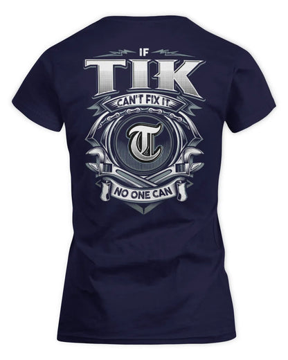 TIK AP81-K4-626 - Personalized Ahmed Quote Apparel “If Ahmed Can't Fix It, No One Can” - Women's Standard T-Shirt - Navy