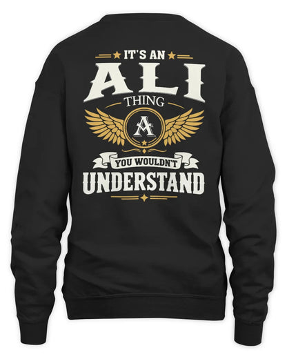 ALI KT06-M008 It’s a [NAME] Thing – You Wouldn’t Understand | Personalized Vintage T-Shirt - Unisex Sweatshirt - Black