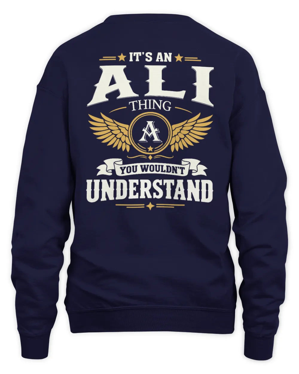 ALI KT06-M008 It’s a [NAME] Thing – You Wouldn’t Understand | Personalized Vintage T-Shirt - Unisex Sweatshirt - Navy