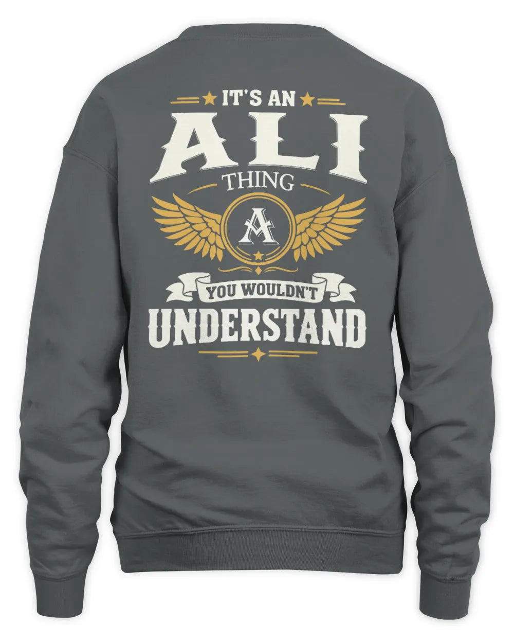 ALI KT06-M008 It’s a [NAME] Thing – You Wouldn’t Understand | Personalized Vintage T-Shirt - Unisex Sweatshirt - Charcoal
