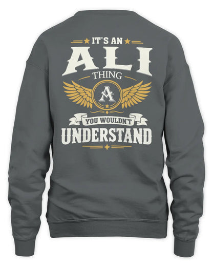 ALI KT06-M008 It’s a [NAME] Thing – You Wouldn’t Understand | Personalized Vintage T-Shirt - Unisex Sweatshirt - Charcoal