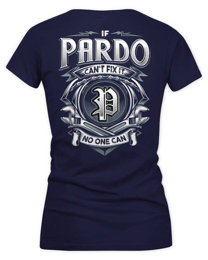 PARDO AP81-K4-626 - Personalized Ahmed Quote Apparel “If Ahmed Can't Fix It, No One Can” - Women's V-Neck T-Shirt - Navy