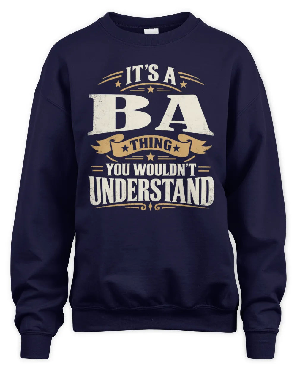 BA P08 TH51 - Personalized “It’s a/an [NAME] Thing – You Wouldn’t Understand” Shirt - Unisex Sweatshirt - Navy