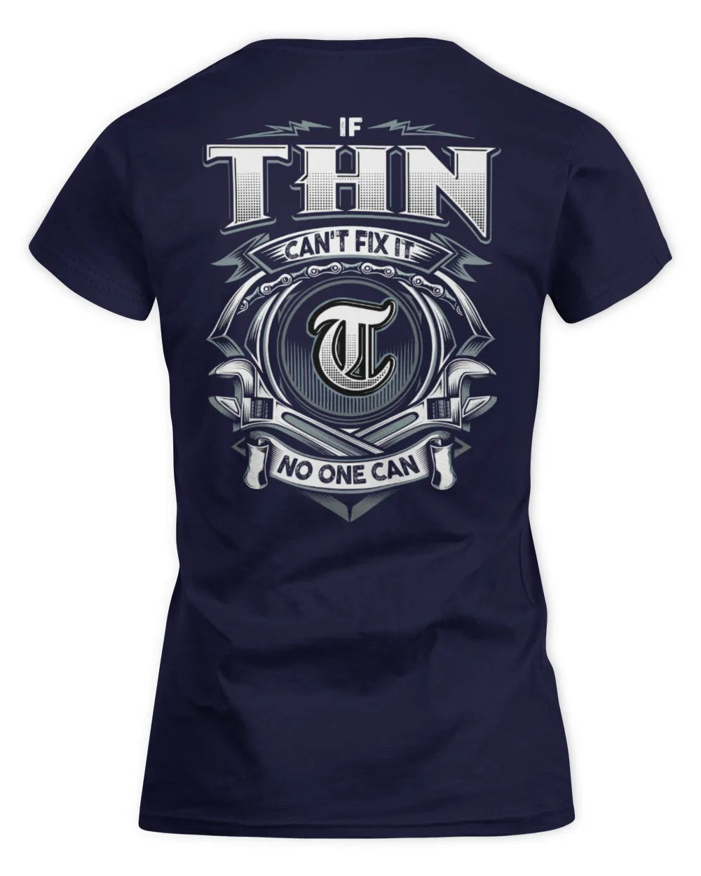 THN AP81-K4-626 - Personalized Ahmed Quote Apparel “If Ahmed Can't Fix It, No One Can” - Women's Standard T-Shirt - Navy