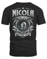 NICOLA AP81-K4-626 - Personalized Ahmed Quote Apparel “If Ahmed Can't Fix It, No One Can” - Unisex Standard T-Shirt - Black