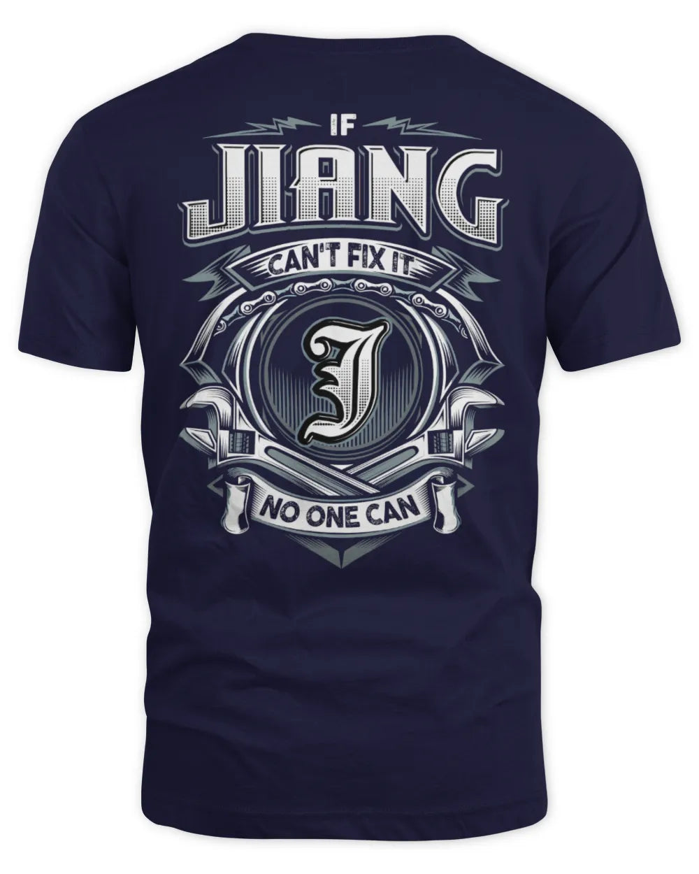 JIANG AP81-K4-626 - Personalized Ahmed Quote Apparel “If Ahmed Can't Fix It, No One Can” - Unisex Standard T-Shirt - Navy