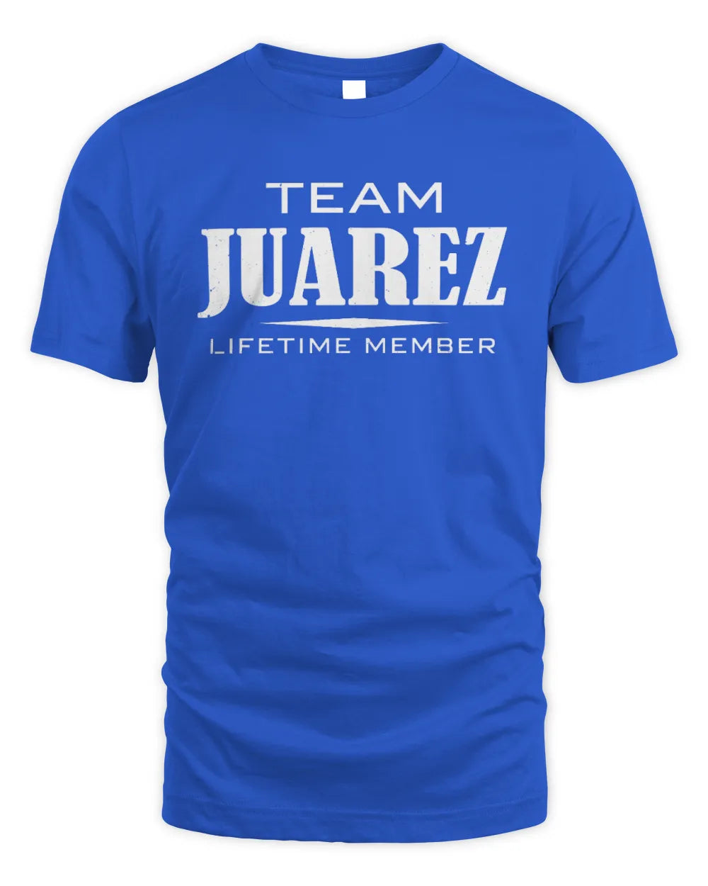 JUAREZ BL62-K4-128 - Personalized “Team NAME Lifetime Member” - Unisex Standard T-Shirt - Royal