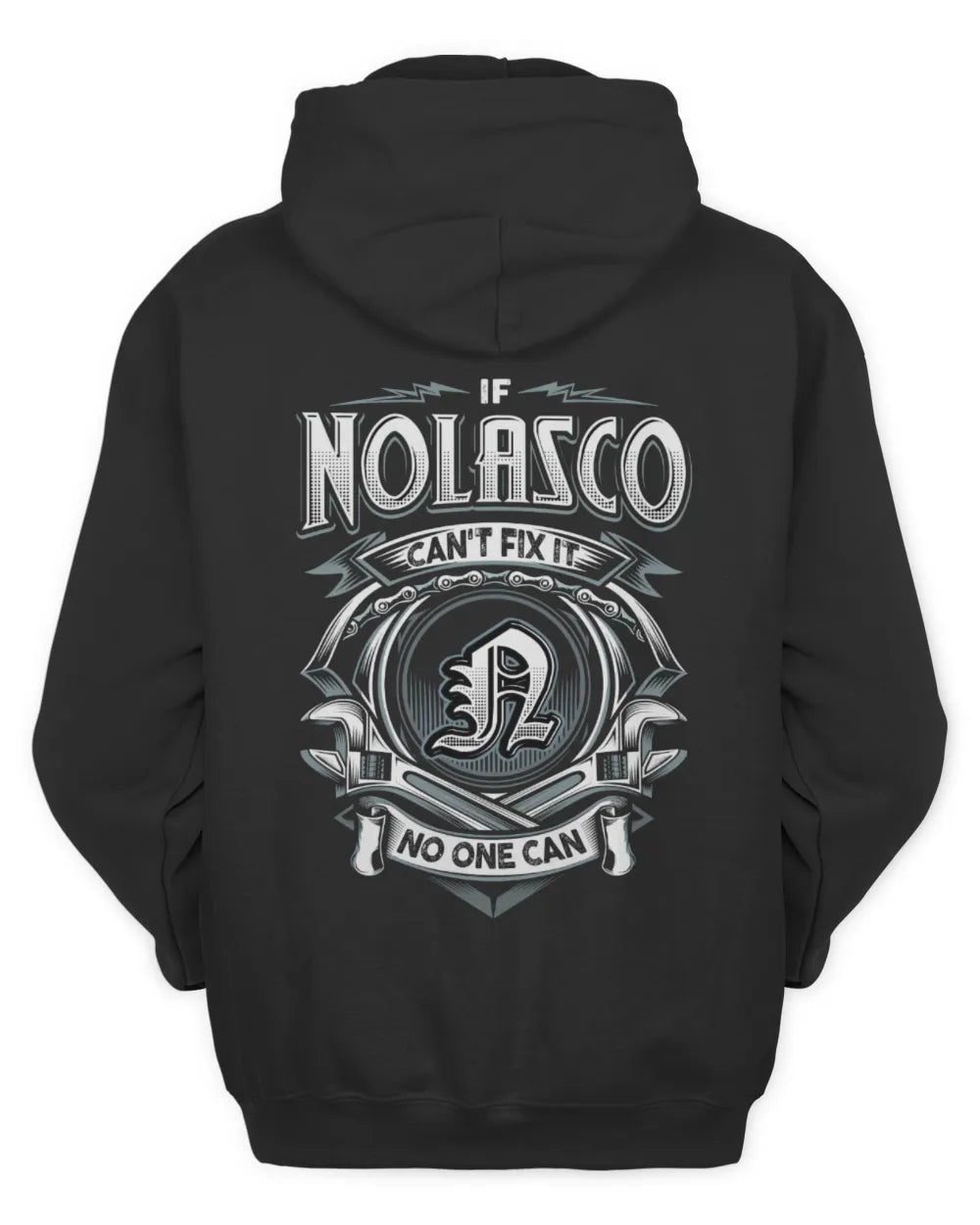 NOLASCO AP81-K4-626 - Personalized Ahmed Quote Apparel “If Ahmed Can't Fix It, No One Can” - Unisex Hoodie - Black