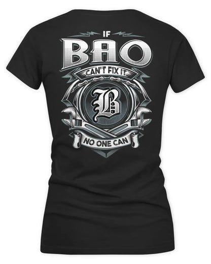 BAO AP81-K4-626 - Personalized Ahmed Quote Apparel “If Ahmed Can't Fix It, No One Can” - Women's V-Neck T-Shirt - Black