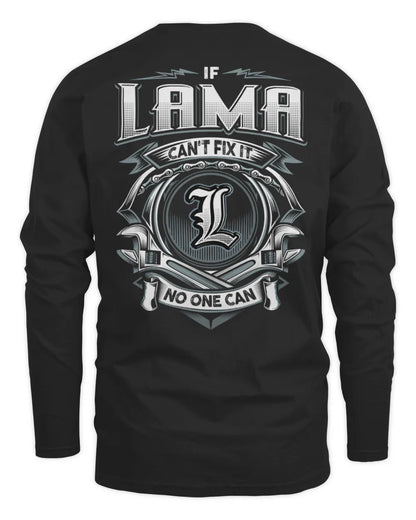 LAMA AP81-K4-626 - Personalized Ahmed Quote Apparel “If Ahmed Can't Fix It, No One Can” - Men's Long Sleeved T-Shirt - Black