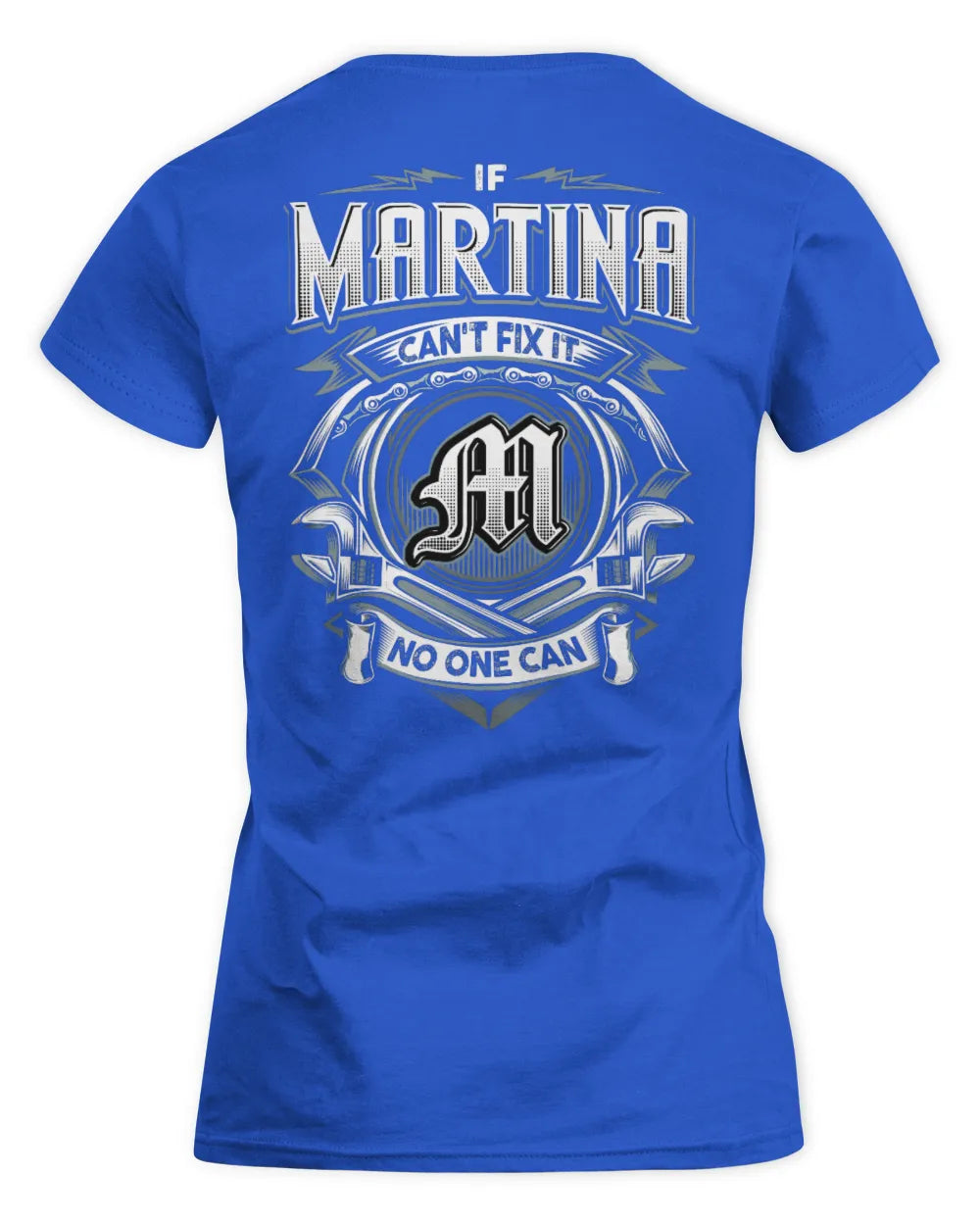 MARTINA AP81-K4-626 - Personalized Ahmed Quote Apparel “If Ahmed Can't Fix It, No One Can” - Women's Standard T-Shirt - Royal