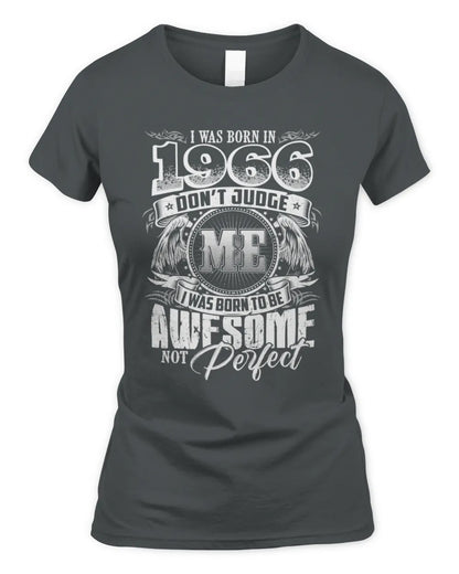 1966 HH89-K2 – Awesome Birth Year Quote T-Shirt - Women's Standard T-Shirt - Charcoal