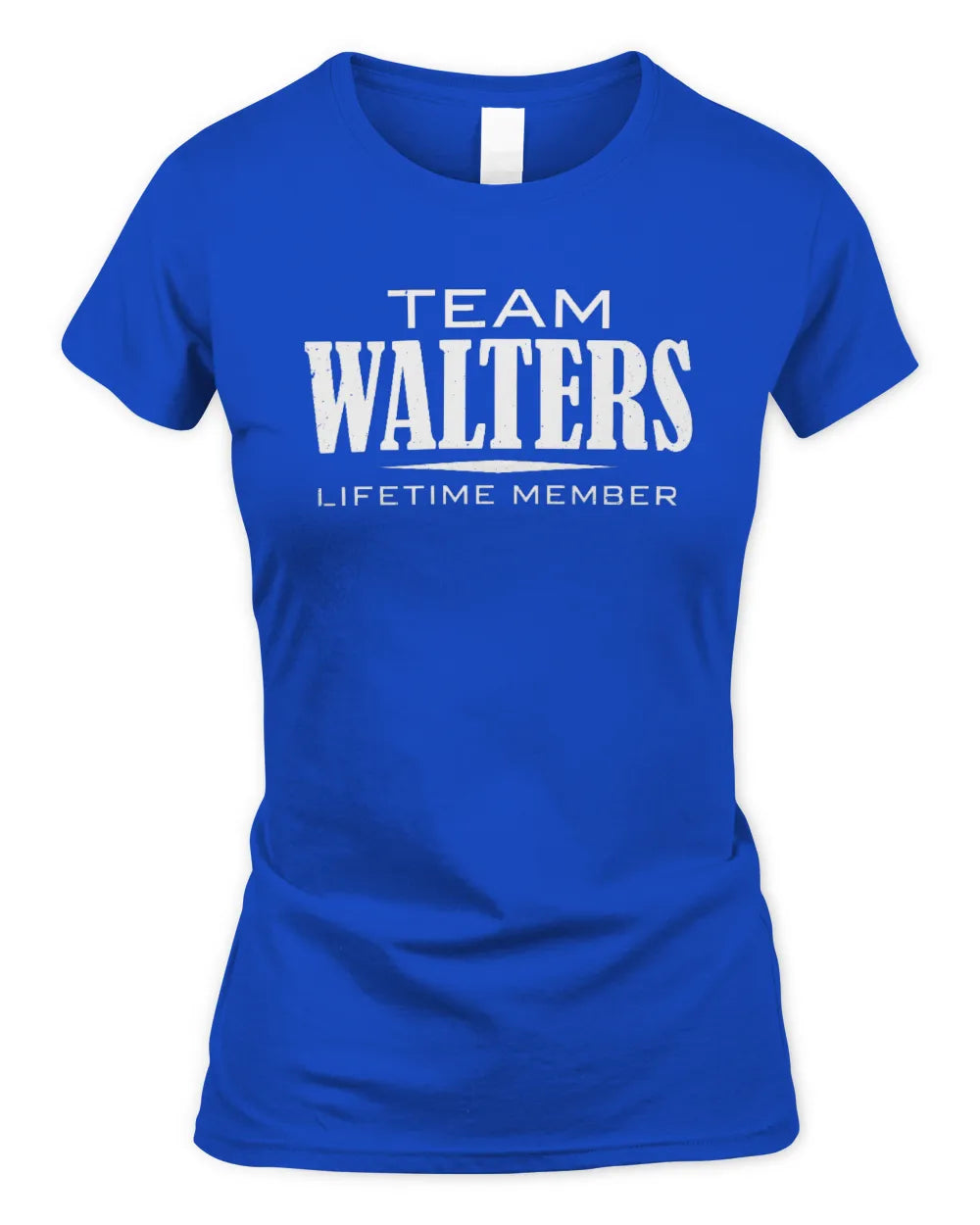 WALTERS BL62-K4-128 - Personalized “Team NAME Lifetime Member” - Women's Standard T-Shirt - Royal