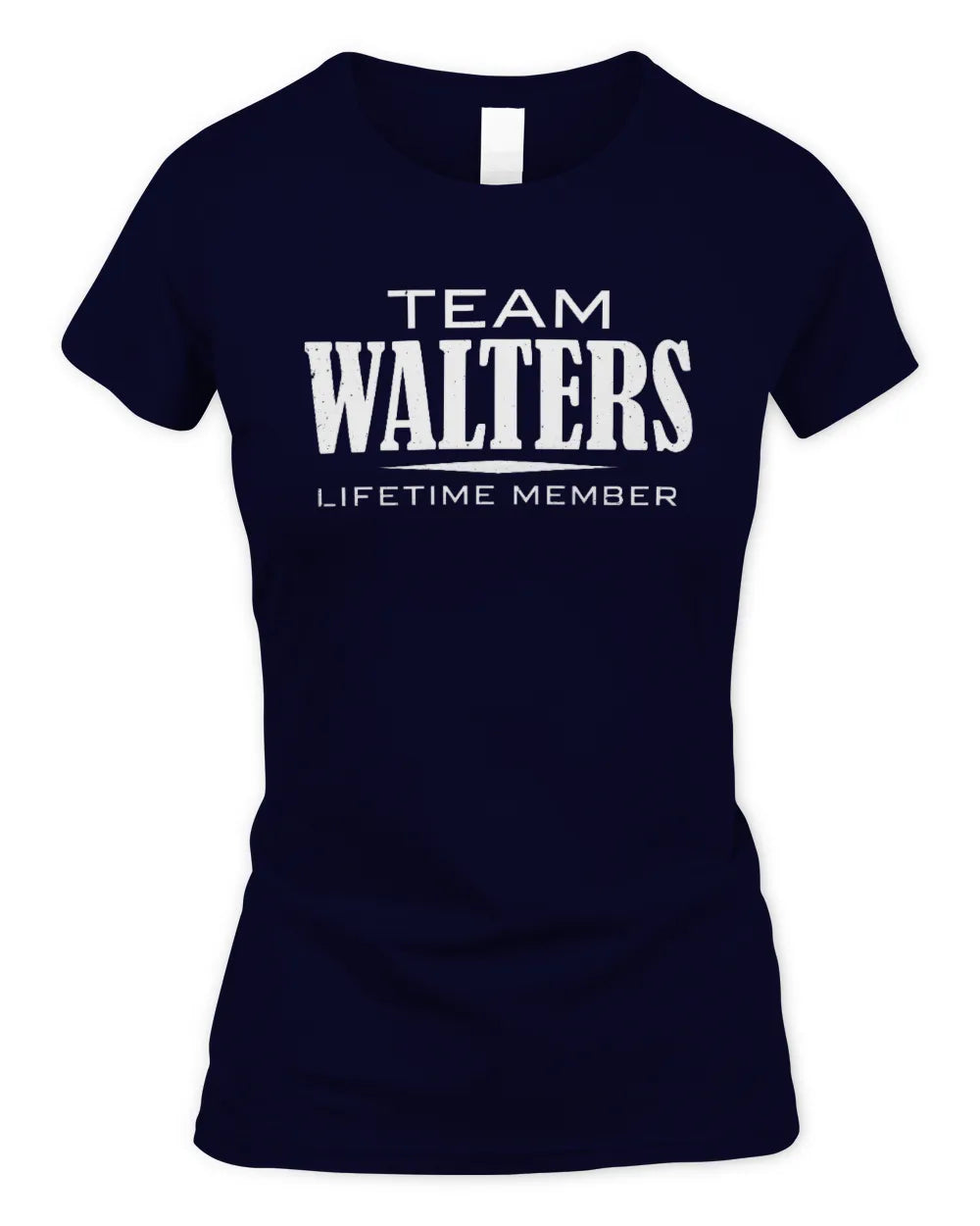 WALTERS BL62-K4-128 - Personalized “Team NAME Lifetime Member” - Women's Standard T-Shirt - Navy