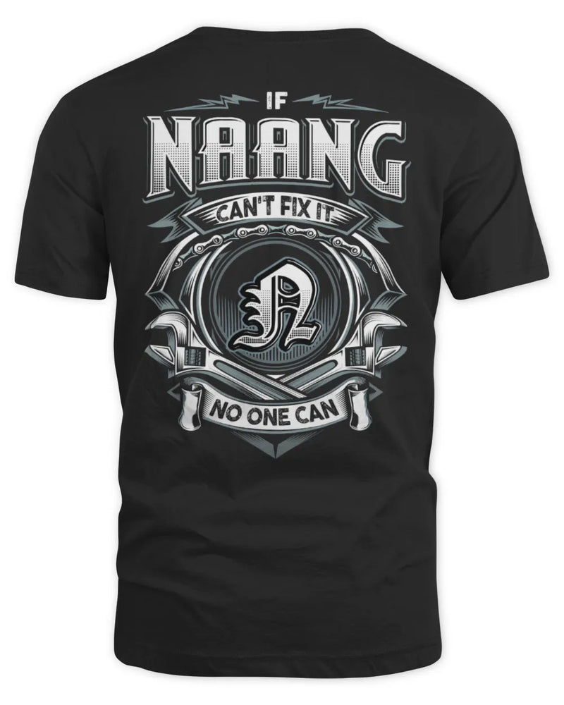 NAANG AP81-K4-626 - Personalized Ahmed Quote Apparel “If Ahmed Can't Fix It, No One Can” - Unisex Standard T-Shirt - Black