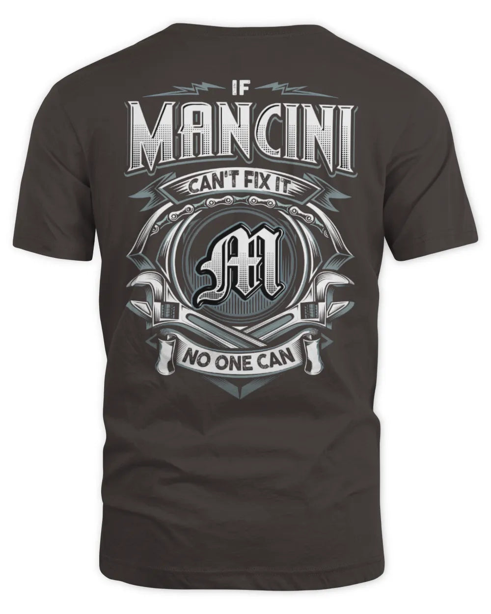 MANCINI AP81-K4-626 - Personalized Ahmed Quote Apparel “If Ahmed Can't Fix It, No One Can” - Unisex Standard T-Shirt - Dark Chocolate