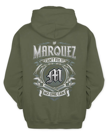 MARQUEZ AP81-K4-626 - Personalized Ahmed Quote Apparel “If Ahmed Can't Fix It, No One Can” - Unisex Hoodie - Military Green