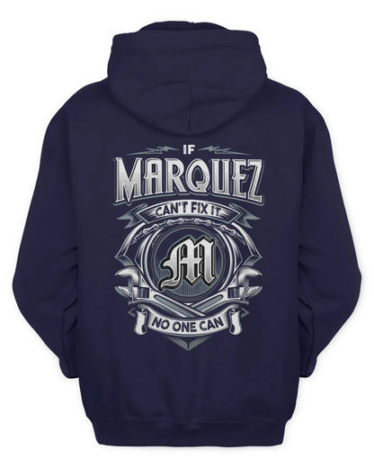 MARQUEZ AP81-K4-626 - Personalized Ahmed Quote Apparel “If Ahmed Can't Fix It, No One Can” - Unisex Hoodie - Navy