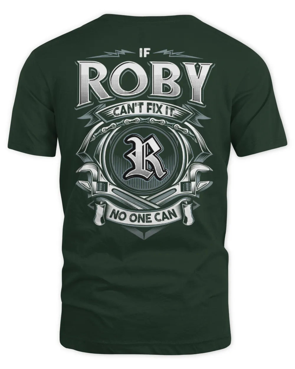 ROBY AP81-K4-626 - Personalized Ahmed Quote Apparel “If Ahmed Can't Fix It, No One Can” - Unisex Standard T-Shirt - Forest Green
