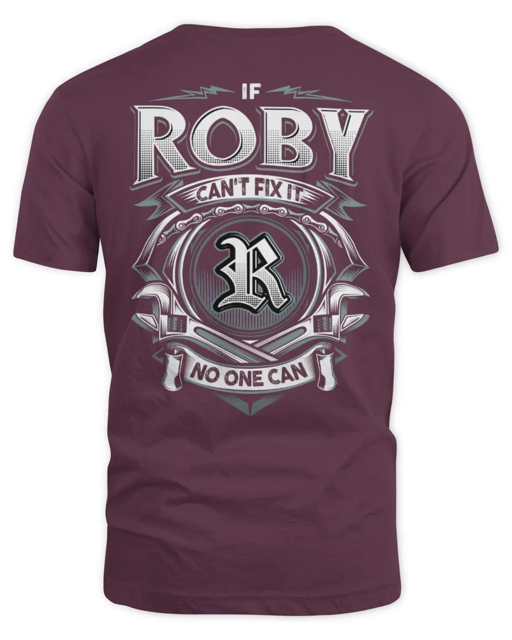 ROBY AP81-K4-626 - Personalized Ahmed Quote Apparel “If Ahmed Can't Fix It, No One Can” - Unisex Standard T-Shirt - Maroon