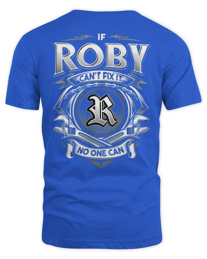 ROBY AP81-K4-626 - Personalized Ahmed Quote Apparel “If Ahmed Can't Fix It, No One Can” - Unisex Standard T-Shirt - Royal