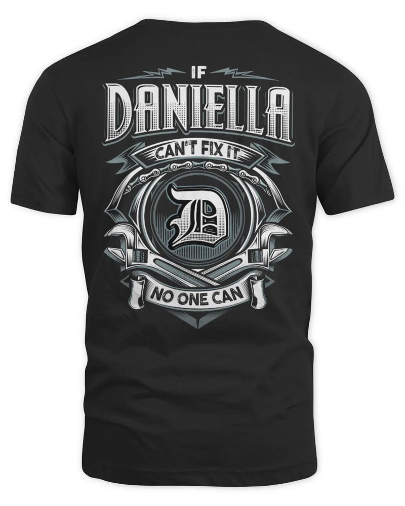 DANIELLA AP81-K4-626 - Personalized Ahmed Quote Apparel “If Ahmed Can't Fix It, No One Can” - Unisex Standard T-Shirt - Black