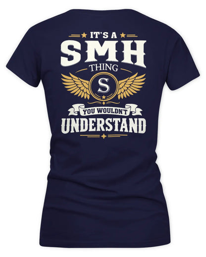 SMH KT06-M008 It’s a [NAME] Thing – You Wouldn’t Understand | Personalized Vintage T-Shirt - Women's V-Neck T-Shirt - Navy