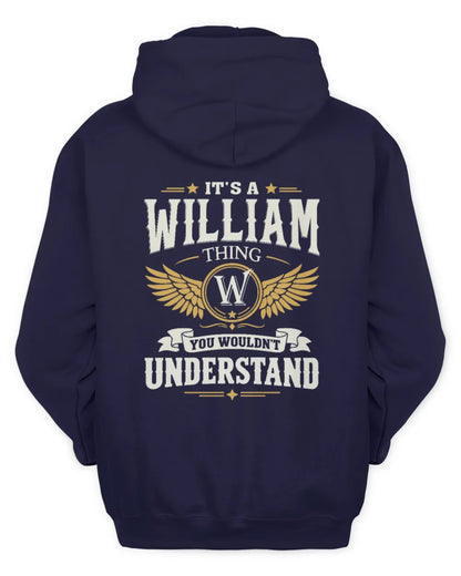 WILLIAM KT06-M008 It’s a [NAME] Thing – You Wouldn’t Understand | Personalized Vintage T-Shirt - Unisex Hoodie - Navy
