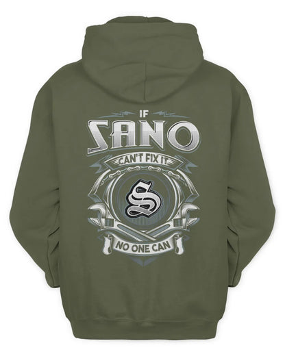 SANO AP81-K4-626 - Personalized Ahmed Quote Apparel “If Ahmed Can't Fix It, No One Can” - Unisex Hoodie - Military Green