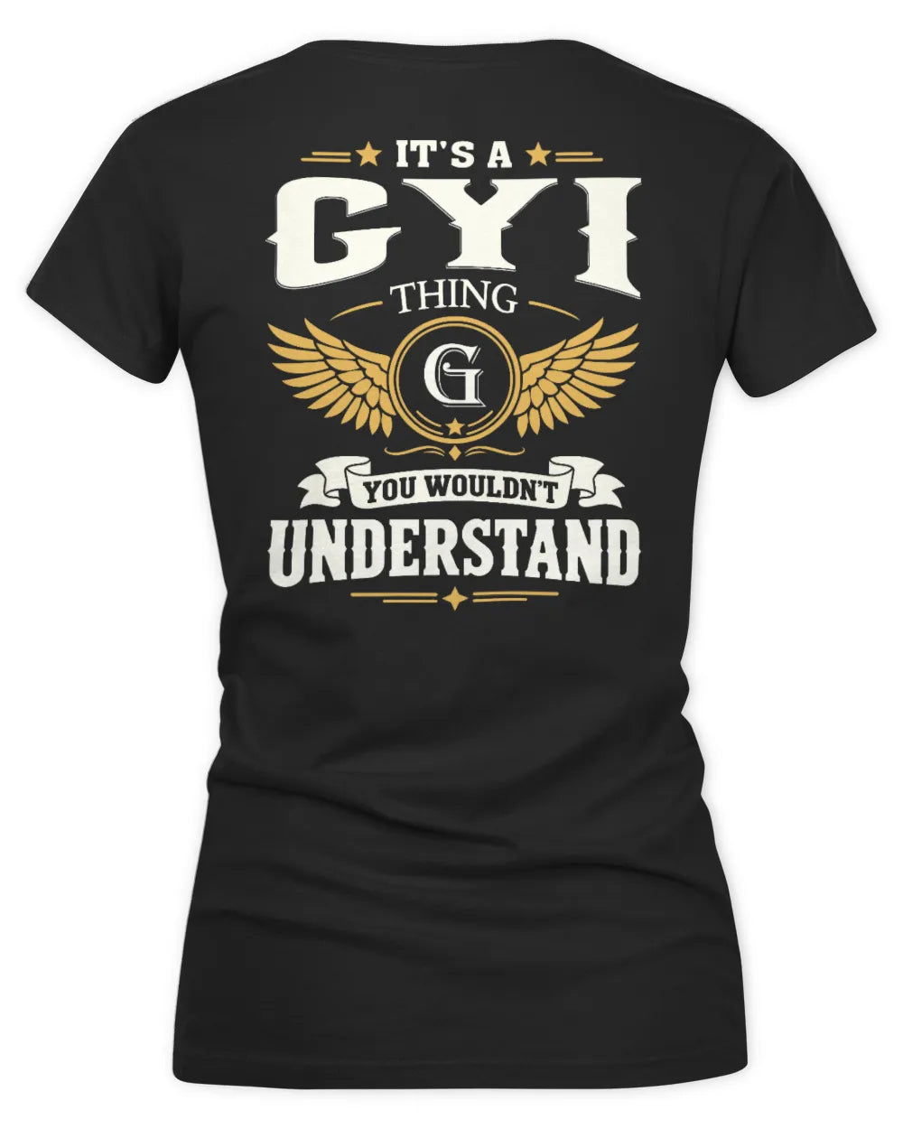 GYI KT06-M008 It’s a [NAME] Thing – You Wouldn’t Understand | Personalized Vintage T-Shirt - Women's V-Neck T-Shirt - Black