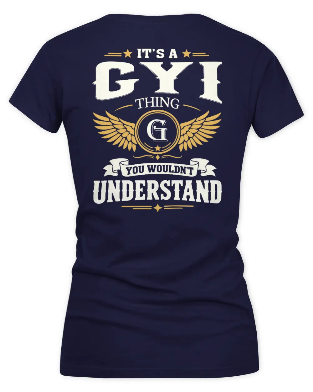 GYI KT06-M008 It’s a [NAME] Thing – You Wouldn’t Understand | Personalized Vintage T-Shirt - Women's V-Neck T-Shirt - Navy