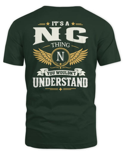 NG KT06-M008 It’s a [NAME] Thing – You Wouldn’t Understand | Personalized Vintage T-Shirt - Unisex Standard T-Shirt - Forest Green