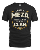 MEZA NT1-K008 Cross A/An NAME, You Deal With the Whole Clan | Personalized Vintage T-Shirt - Unisex Standard T-Shirt - Black