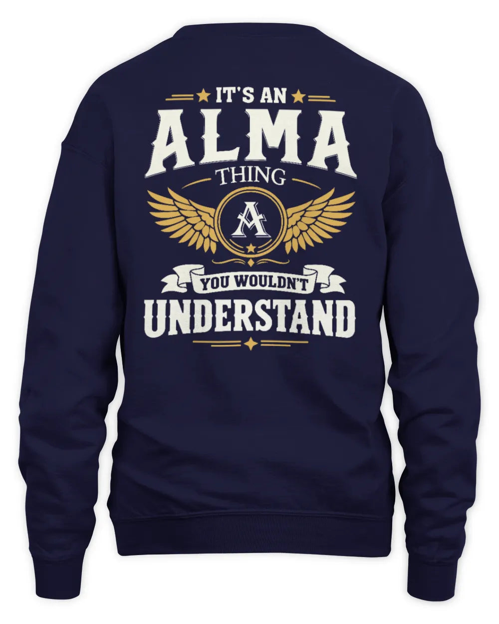 ALMA KT06-M008 It’s a [NAME] Thing – You Wouldn’t Understand | Personalized Vintage T-Shirt - Unisex Sweatshirt - Navy